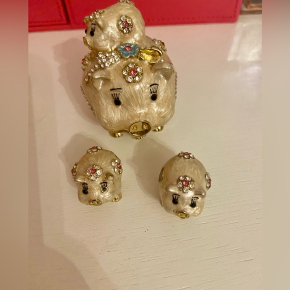 VINTAGE Adorable pig trinket box!!! ❤️ - Picture 7 of 7